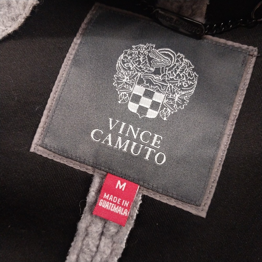 Vince Camuto Gray‎ Boucle Wool Blend Hooded Long Coat Jacket Womens Size M - Picture 6 of 10